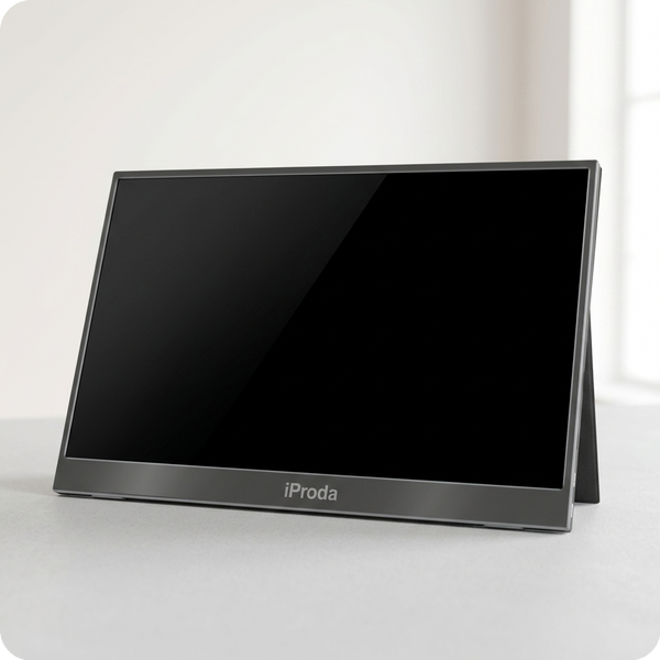 Iproda 15.6" Portable Monitor — IPS FHD 60Hz with Smart Cover - GADGEX cover