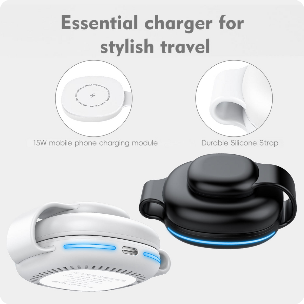 3-in-1 Foldable Magnetic Wireless Charging Station — 15W MagSafe Compatible - photo 2