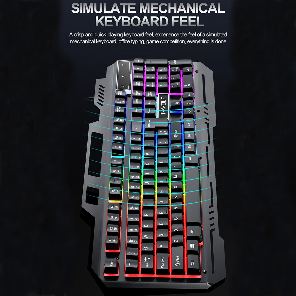 Keyboard side view