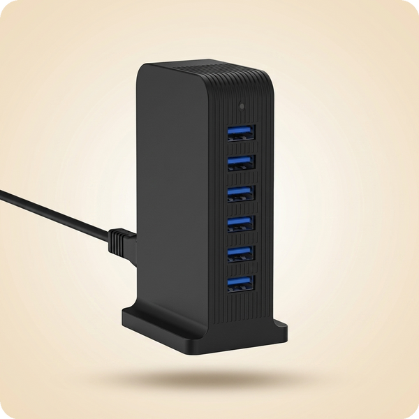 VHBW 20W 6-Port USB Charging Tower