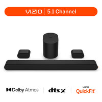 VIZIO 5.1 Soundbar SE complete set