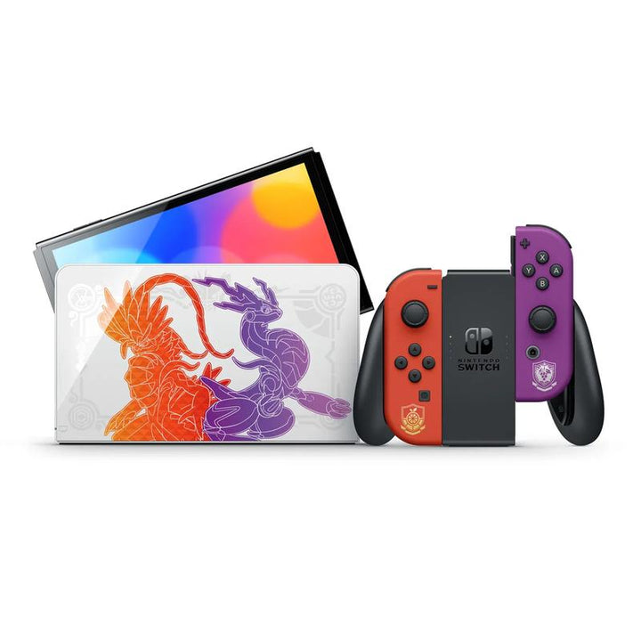 Nintendo Switch - OLED Model - Pokemon Scarlet & Violet Edition W/ Double Pack Game (Region Free)