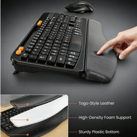 GADGEX Wireless Keyboard & Mouse Combo - Ergonomic