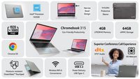 Acer Chromebook 315 — 15.6" Intel N4500, 4GB RAM, 64GB eMMC - 2