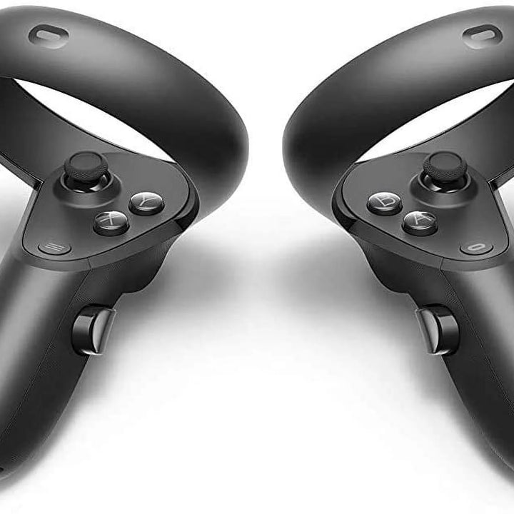 - Rift S Pc-Powered VR Gaming Headset - Black, Two Touch Controllers, Fit Wheel Adjustable Halo Headband, Motion Insight Tracking Sensor, Bundle with 10Ft Link Cable