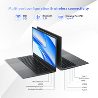 RNRUO 15.6" Laptop — 16GB RAM, 256GB SSD, Intel Pentium Gold - 5