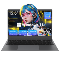 RNRUO 15.6" Laptop — 16GB RAM, 256GB SSD, Intel Pentium Gold variant