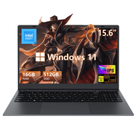 RNRUO 15.6" Laptop — 16GB RAM, 256GB SSD, Intel Pentium Gold variant