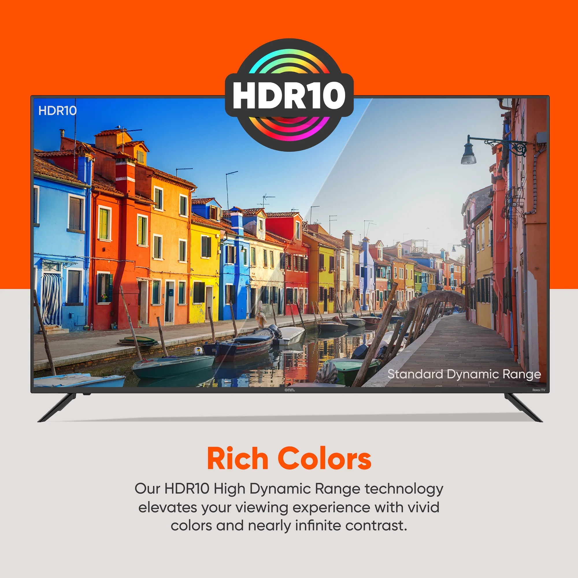 onn.™ - 65” 4K UHD ROKU Smart TV