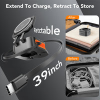 GADGEX 3-in-1 Wireless Charging Station - Retractable
