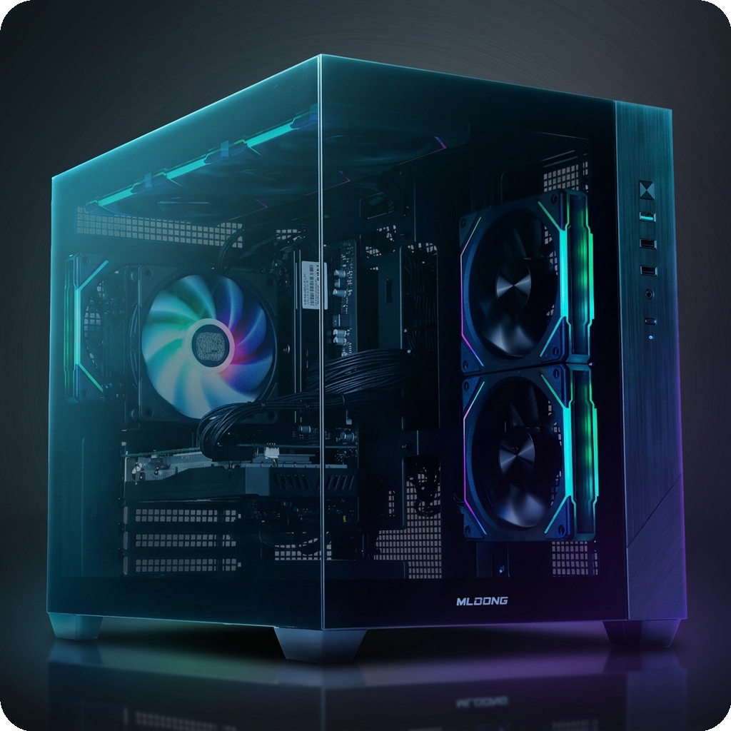 Mloong Gaming PC — Ryzen 5 5500, RX 6600, 16GB, 1TB SSD - GADGEX cover