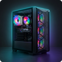 STGAubron Gaming PC — i7, RX 580 16G, 16GB RAM, 512GB SSD - GADGEX cover
