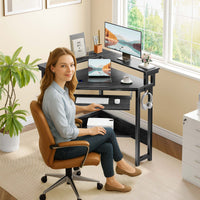 Greenstell RGB Corner Gaming Desk with USB Charging Hub
