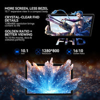 T80 10.1" 2-in-1 Android 15 Tablet — 16GB RAM + 256GB, Keyboard & Stylus