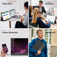 Iproda 15.6" Portable Monitor — IPS FHD 60Hz with Smart Cover - 2