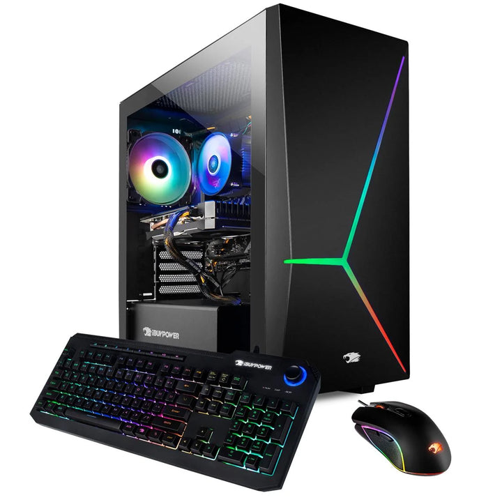 Element Pro 161I Gaming Desktop Computer, Intel Core I7-10700F 2.90Ghz, 16GB RAM, 240GB SSD+2TB HDD, NVIDIA Geforce GTX 1660 6GB, Windows 10