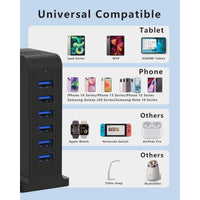 VHBW 20W 6-Port USB Charging Tower