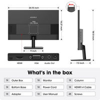 KOORUI 27" Monitor — FHD 100Hz Adaptive Sync, HDMI + DP - 5