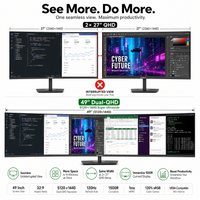 Deco Gear 49" Dual-QHD Curved Ultra-Wide Gaming Monitor (5120x1440 120Hz) - 3