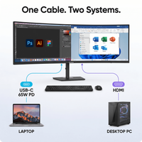 Deco Gear 49" Dual-QHD Curved Ultra-Wide Gaming Monitor (5120x1440 120Hz) - 5