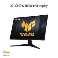 ASUS TUF Gaming VG27AQ3AZ 27" QHD 180Hz IPS 1ms Monitor - 3