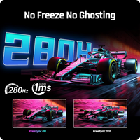 KTC 27" Fast VA 280Hz/240Hz 1ms Gaming Monitor — FHD 1080p - 2