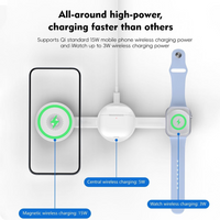 3-in-1 Foldable Magnetic Wireless Charging Station — 15W MagSafe Compatible - photo 3
