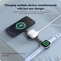 3-in-1 Foldable Magnetic Wireless Charging Station — 15W MagSafe Compatible - photo 5
