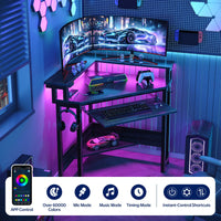 Greenstell RGB Corner Gaming Desk with USB Charging Hub
