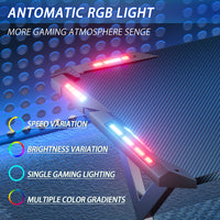 HLDIRECT Ergonomic Gaming Desk with LED