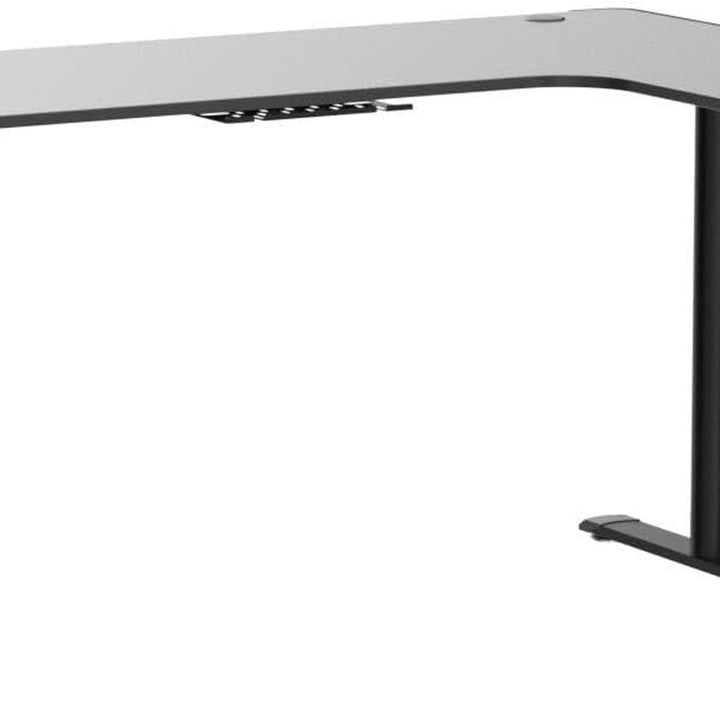 L Shaped Gaming Desk, 60 Inch L60 Home Office Corner PC Computer Gamer Table Large Writing Workstation Gifts W Mouse Pad Cable Management, Space Saving, Easy to Assemble, Right Black