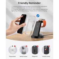 ETEPEHI 18W 3-in-1 Wireless Charging Station