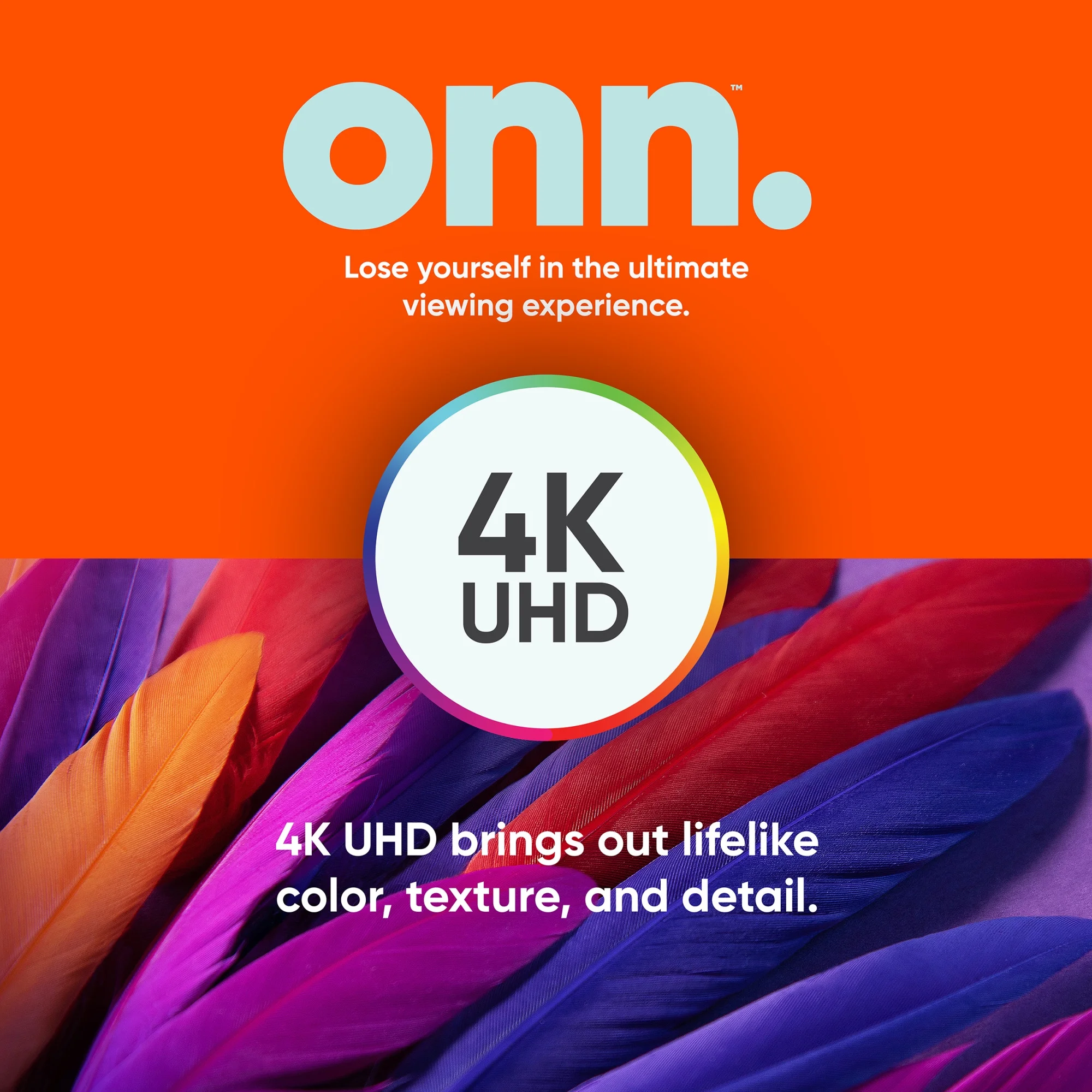 onn. ™ - 50” LED 4K UHD Roku Smart TV
