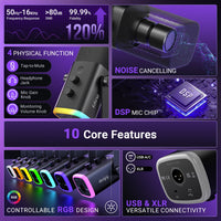 FIFINE AM8 - USB/XLR RGB Streaming Mic