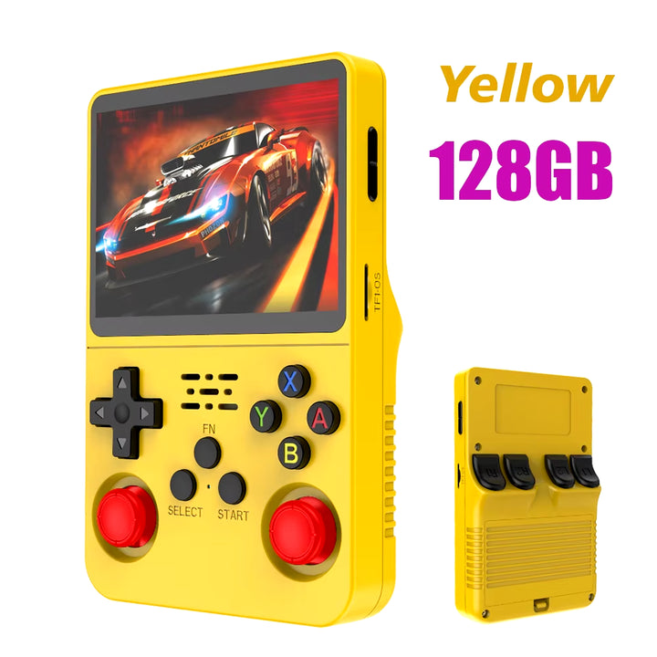 R36S Retro Handheld Video Game Console Linux System 3.5 Inch IPS Screen R35S Pro Portable Pocket Video Player 64GB Games