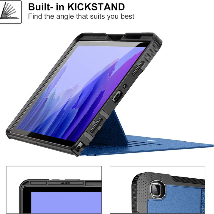 for Samsung Galaxy Tab A7 10.4 Inch Tablet 2020 (SM-T500/505/507), [6 Magnetic Stand Angles] Heavy Duty Highly Protective & Shock Absorption Cover with Auto Wake/Sleep, Navyblue