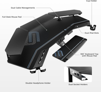 EUREKA Aero Standing Gaming Desk — 72" Electric Adjustable with RGB