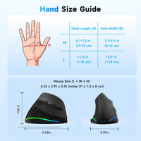 AOC Ergonomic Vertical Mouse - Wireless RGB