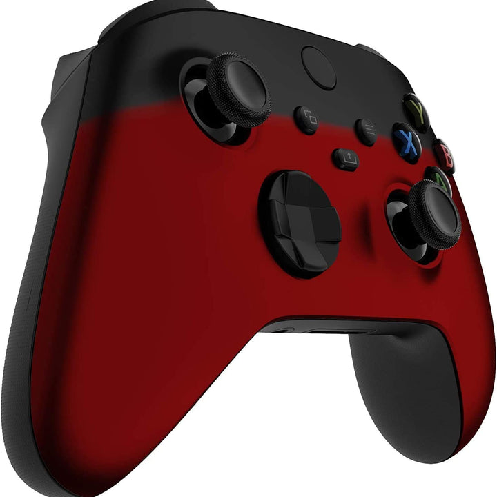 Wireless Controller for Microsoft Xbox Series X/S & Xbox One - Custom Soft Touch Feel - Custom Xbox Series X/S Controller (X/S Red & Black Fade)