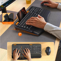 GADGEX Wireless Keyboard & Mouse Combo - Ergonomic