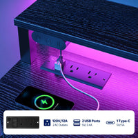 Greenstell RGB Corner Gaming Desk with USB Charging Hub