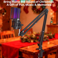 ZealSound USB Gaming Mic Kit - RGB with Boom Arm