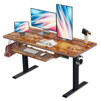 CHITOOMA Keyboard Tray - 48" Marrón Vintage