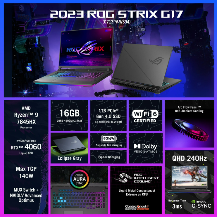 ROG Strix G17 gaming laptop