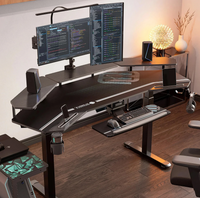 EUREKA Aero Standing Gaming Desk — 72" Electric Adjustable with RGB