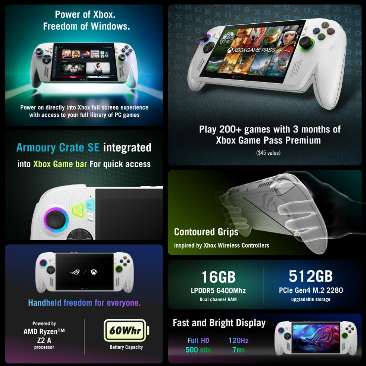 ROG Xbox Ally Handheld Gaming Console