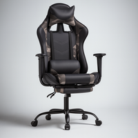 BestOffice Ergonomic Gaming Racing Chair with Footrest