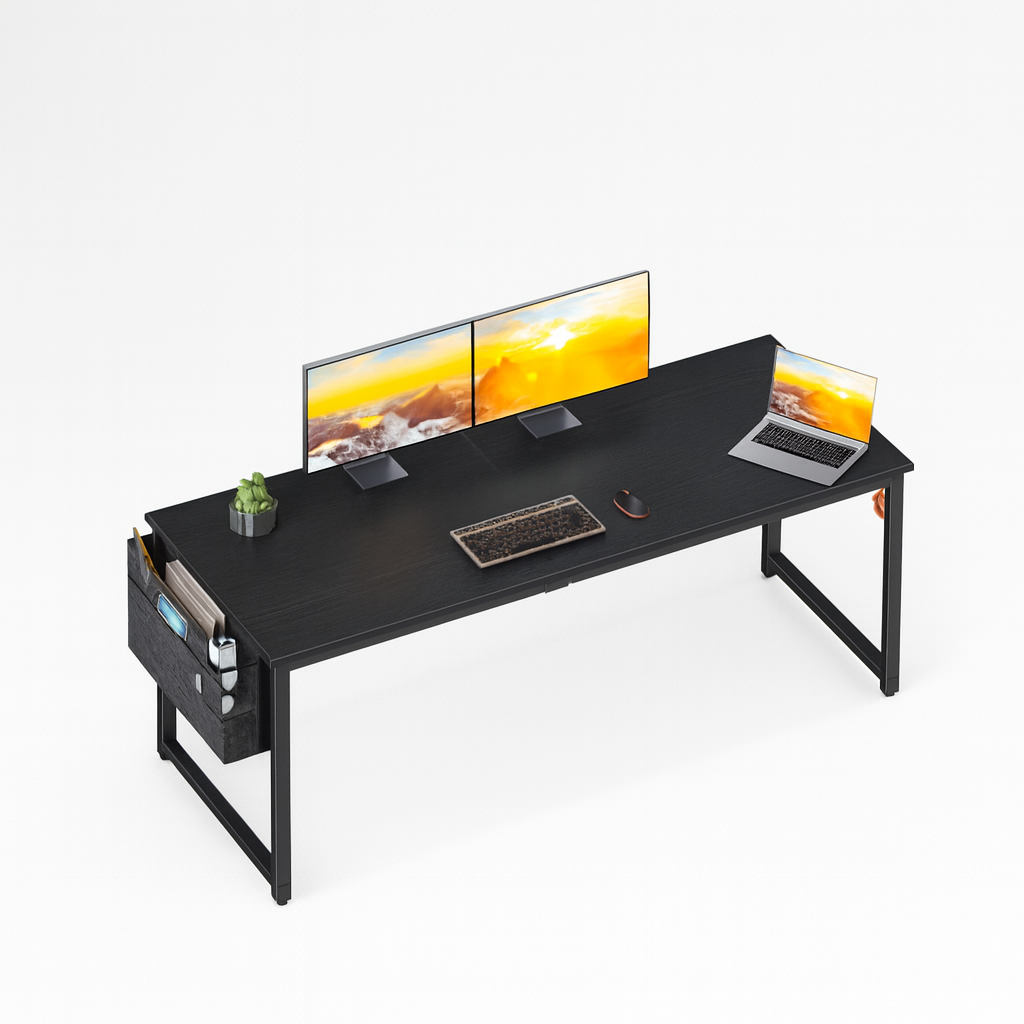 63" Minimalist Computer Desk with Storage
