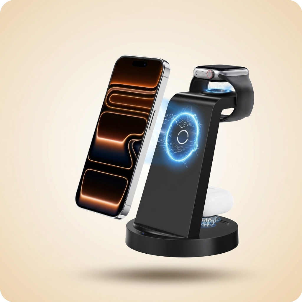 ETEPEHI 18W 3-in-1 Wireless Charging Station