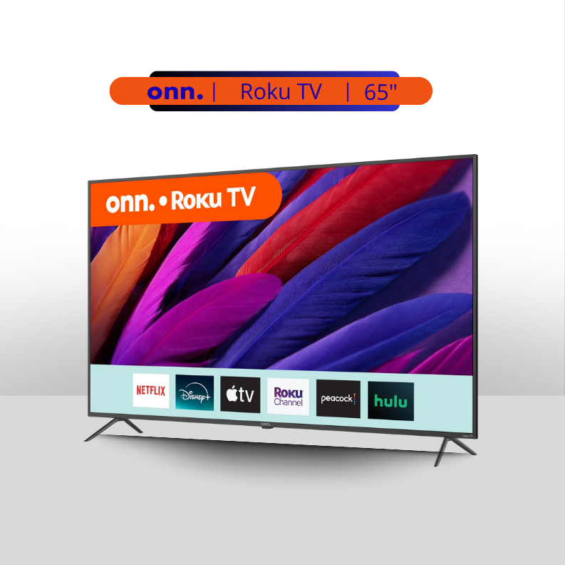 onn.™ - 65” 4K UHD ROKU Smart TV